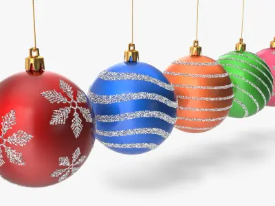 Christmas Ornaments 3D model