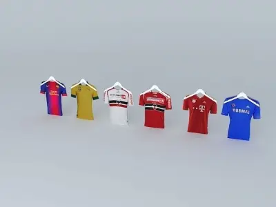 Soccer shirts Free 3D model