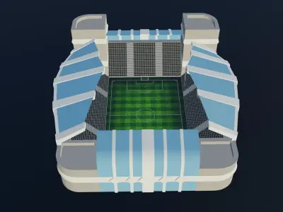 Football Stadium - Manchester City Low-poly 3D model