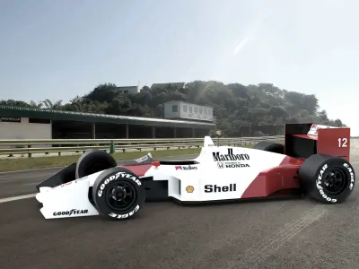 Classic Formula one McLaren 3D model