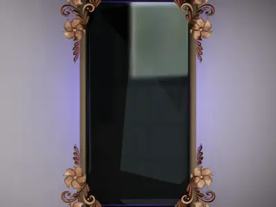 Style Giltwood Classical Mirror 3D model