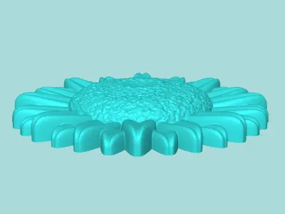 Sunflower 13 - Silicone Mold Maker - Template 3D print model
