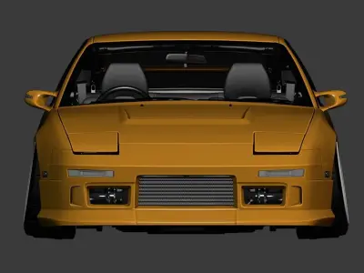 RailWork Nissan 180sx Body Kit GT6 Base 3D model