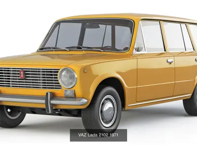VAZ-2101 2102 Zhiguli  collection 3D Model Pack