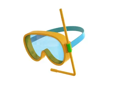 Low-Poly Driving Mask 01 Low-poly 3D model