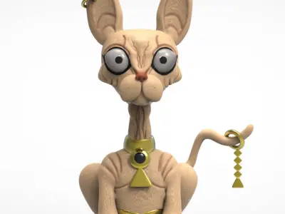 egyptian cat 3D model