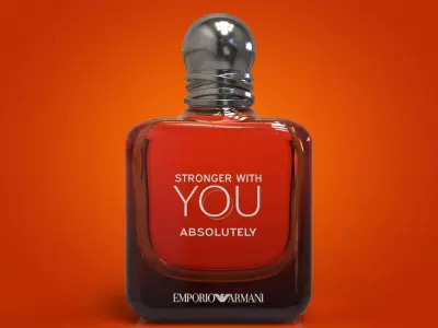Strong with YOU by Emporio Armani 3d bottle  3D print model
