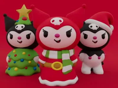 Christmas Special Cute Kuromi Collection 3D print model