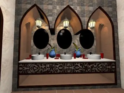 Bathroom Washroom 3D model