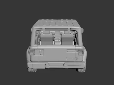 Jeep Wrangler 2Door 2022  Free 3D print model