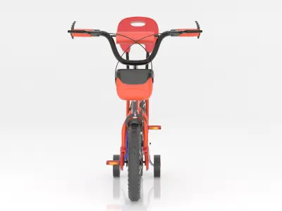 Junior Kids Pink Cycle 3D model
