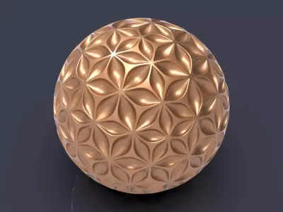 sphereleaf flower of life egg 3D print model