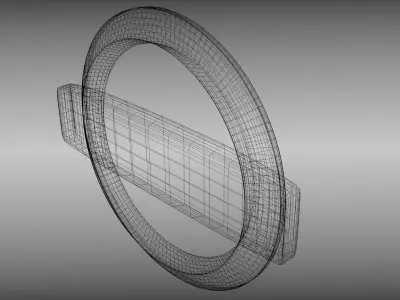 Nissan logo 3D model