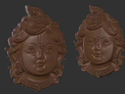 krish pentant 3D print model