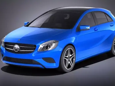 Mercedes-Benz A180 Eco 2016 VRAY 3D model