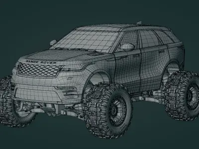 Range Rover Beast X - Concept 3D Model Low-poly 3D model