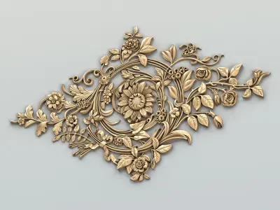 Round rosette 053 3D model