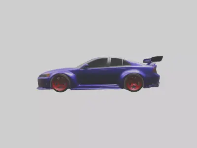 Modified Street Racing Sedan model 3D model