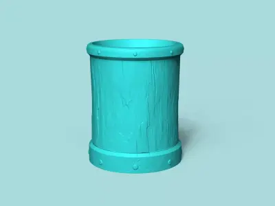 Vase 03 with Plate - Simple Plant Pot - Home Decor 3D print model