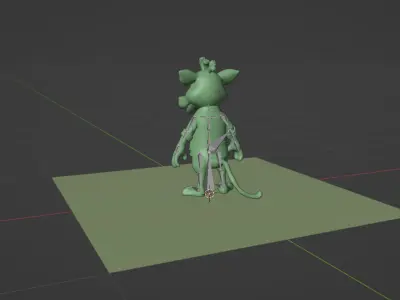 Cute Kangaroo 3D Model Low-poly 3D model
