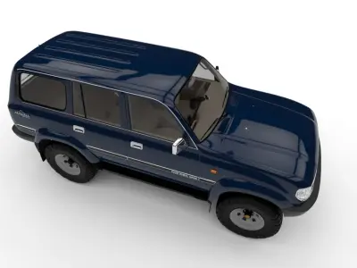 Toyota S80 HQ Interior 3D model