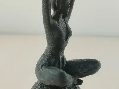 Meditative Yoga Woman 3D Model 3D print model