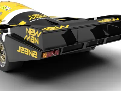 Porsche 956 Group C 1982 NewMan Joest Racing 3d model  3D model