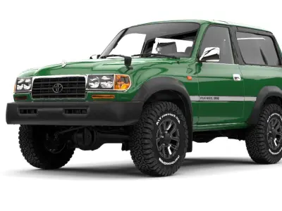 TOYOTA BORBUJA SERIE 80 3 DOORS  WITH SYNCHRONOUS CHANGES 3D model