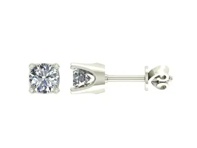 Women Diamond Earrings 3D print model 62