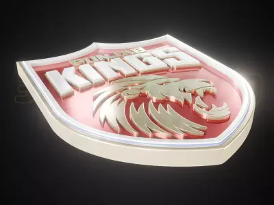 Punjab Kings logo - Cinematic - 3D print 3D model