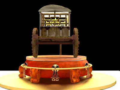 Chinese carriage 3D model purchase
