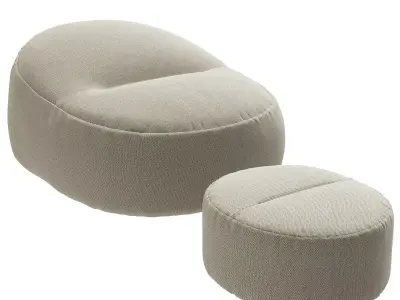 Friz e Frizzino Ivano Redaelli round pouf 3D model