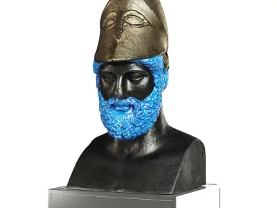 Pericles bust classic color 3D model
