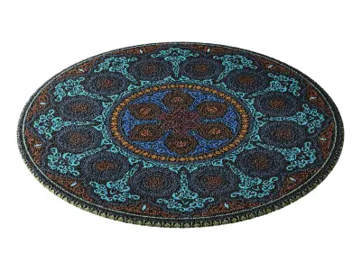 round carpet 25 3D model