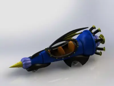  Wacky Races - the mean machine Free 3D print model