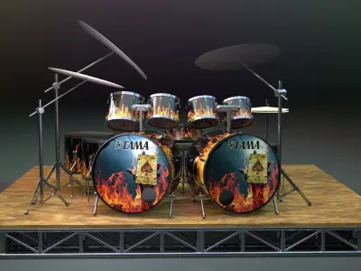 Drum kit 3D model