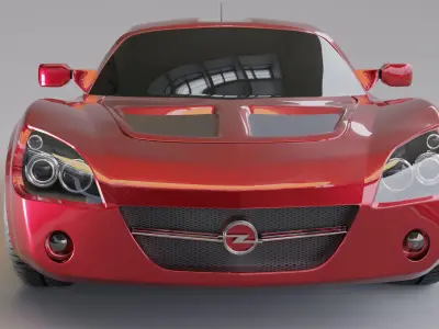 Opel speedster sport car 3D model