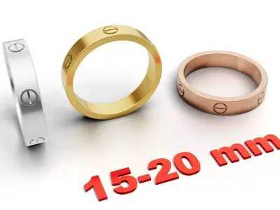LOVE Ring Small Model 3D print model