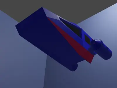 Futuristic Hover Car 3D model