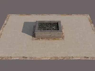 Stone Bonfires 3D model