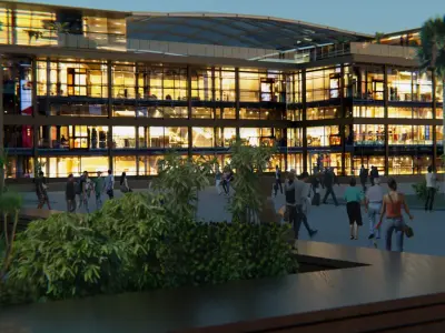 modern mall 3D model