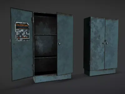 Locker Low-poly 3D model