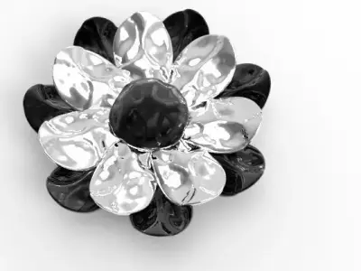 Metal Flower 3D print model