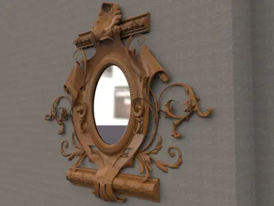 ProArt Vintage Mirror Frame 01 3D model