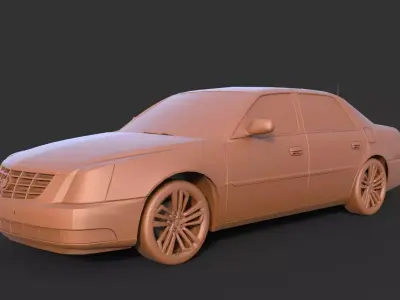 Cadillac DTS 3D print model