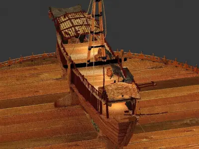 Chinese junk boat  3D model