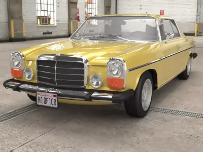 1968-1975 model Mercedes Benz W114 Coupe  3D model