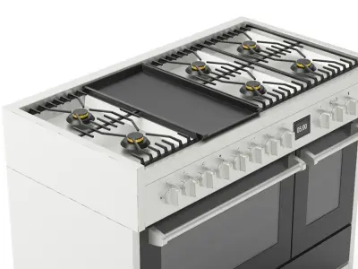 Genesi 120cm Steel Cookstop Steam Oven  3D model