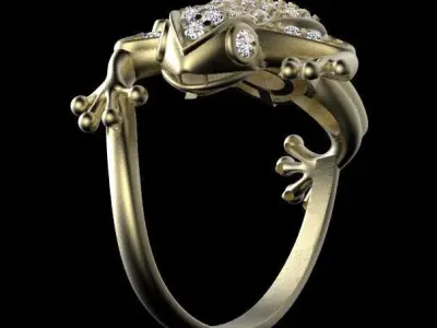 frog ring 3D print model