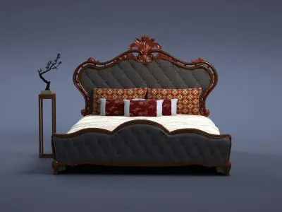 cabinet cabinet wardrobe sofa bed table bookshelve 3D model